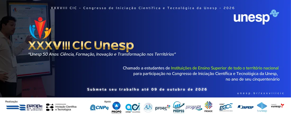 XXXVIII Congresso de Iniciação Científica e Tecnológica da Unesp