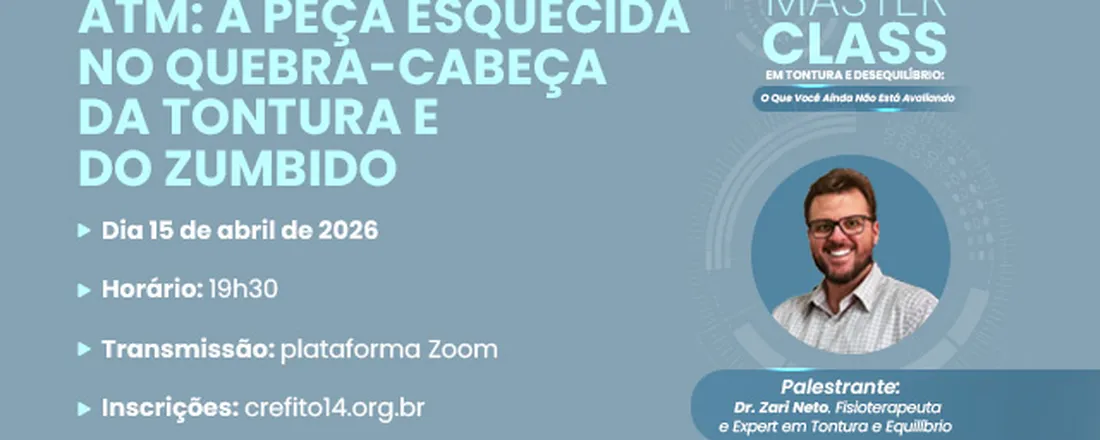 Palestra 2 - Masterclass em Tontura e desequilíbrio