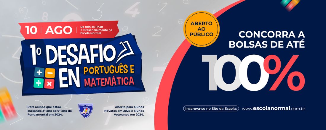 1º DESAFIO EN PORTUGUÊS E MATEMÁTICA