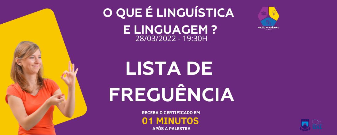 LISTA DE FREQUÊNCIA AULÃO/MARÇO22