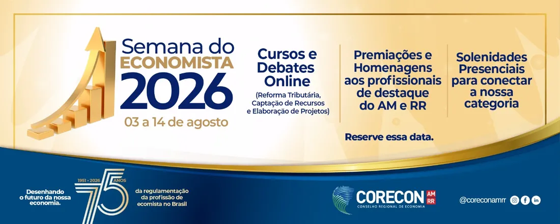 Semana do Economista 2026 - CORECON-AM/RR