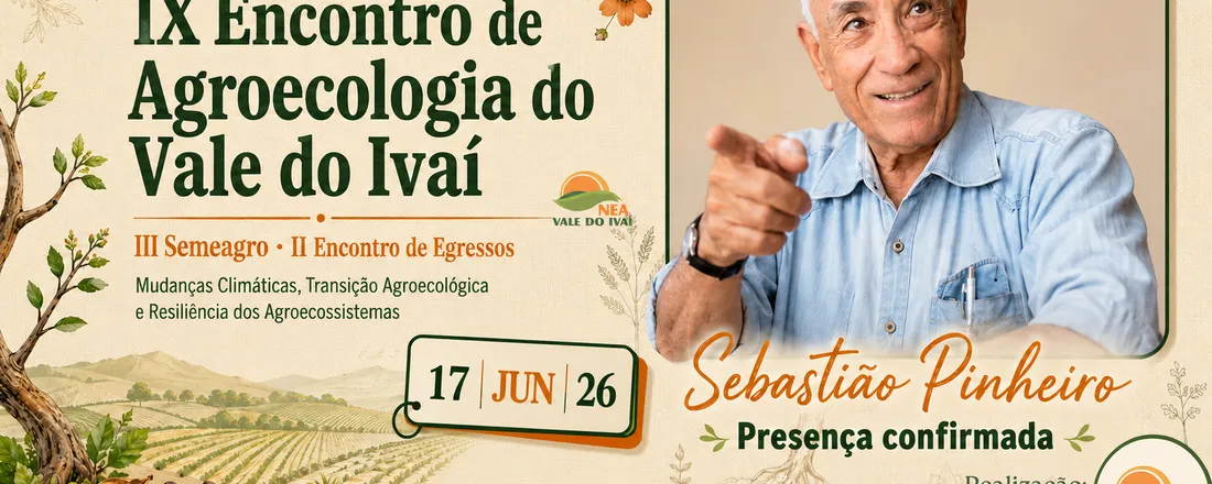 IX Encontro de Agroecologia do Vale do Ivaí | III Semeagro | II Encontro de Egressos de Agronomia IFPR Ivaiporã