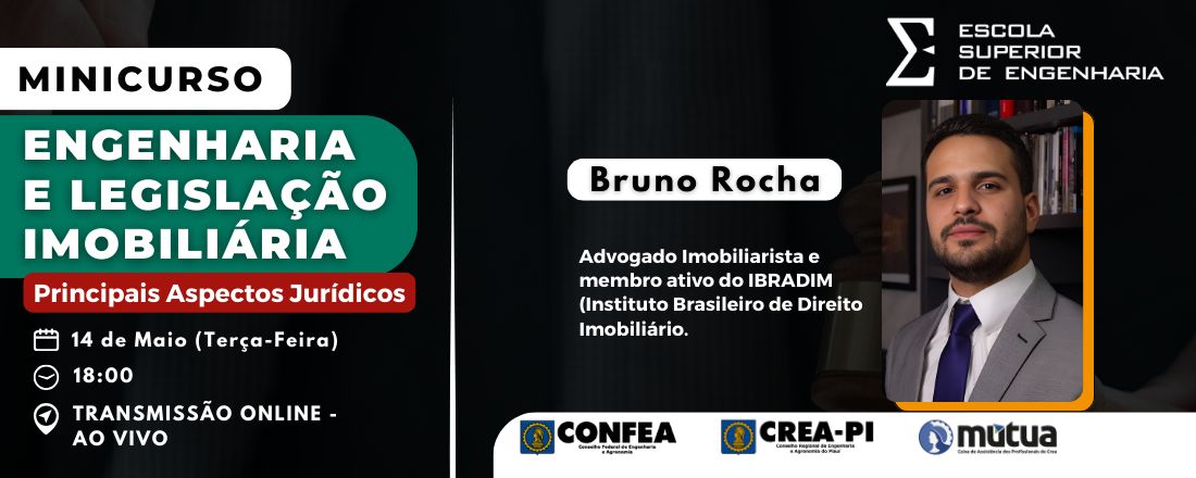 MINICURSO - ENGENHARIA E LEGISLAÇÃO IMOBILIÁRIA