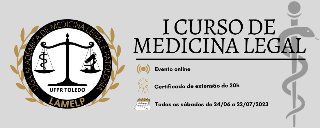 I Curso de Medicina Legal - LAMELP UFPR/TD