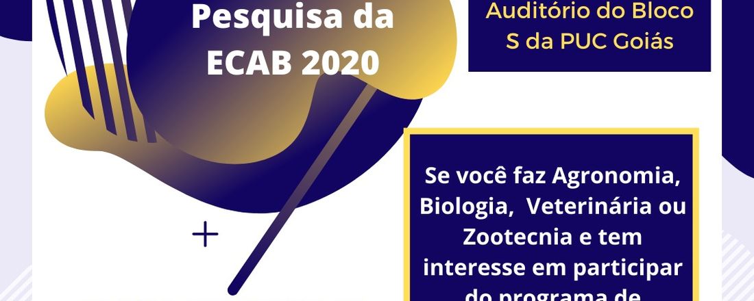 Seminários de Pesquisa da ECAB 2020