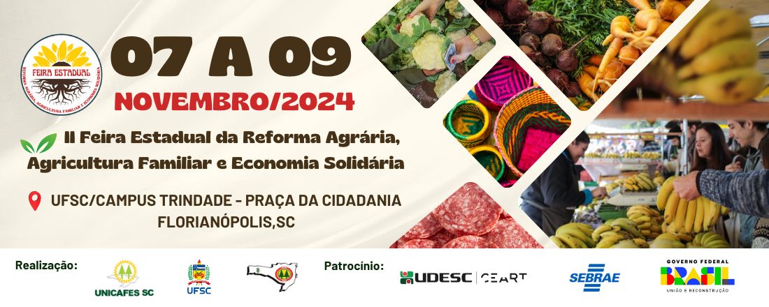 II Feira Estadual da Reforma Agrária, Agricultura Familiar e Economia Solidária