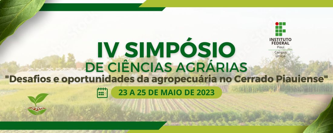 IV SIMPÓSIO DE CIÊNCIAS AGRÁRIAS