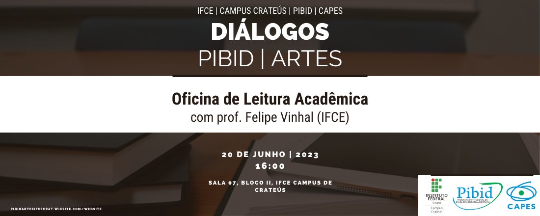 Oficina Leitura Acadêmica PIBID Artes