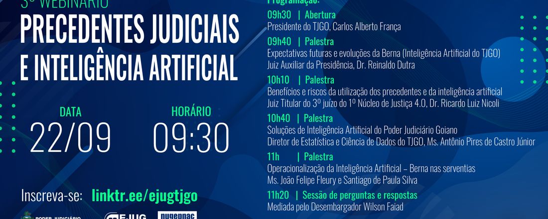 3º Webinário | Precedentes Judiciais e a Inteligência Artificial