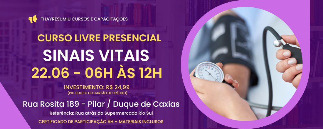 CURSO PRESENCIAL: SINAIS VITAIS