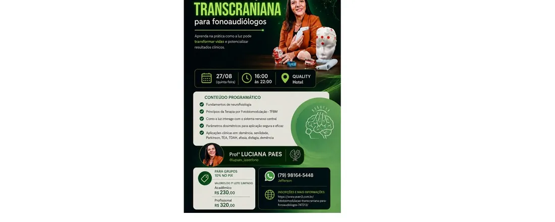 Fotobiomodulação TRANSCRANIANA para fonoaudiólogos