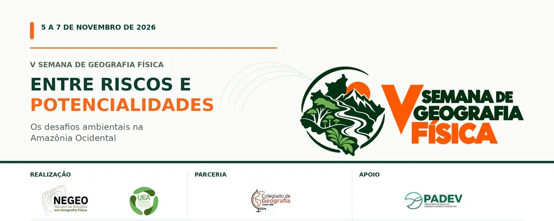 V SEMANA DE GEOGRAFIA FÍSICA