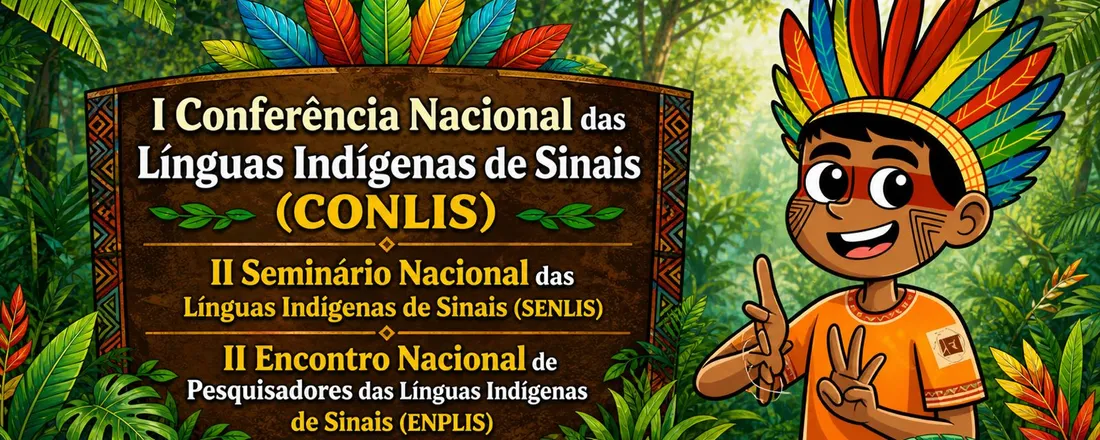 I Conferência Nacional das Línguas Indígenas de Sinais (CONLIS), II Seminário Nacional das Línguas Indígenas de Sinais (SENLIS) e II Encontro Nacional de Pesquisadores das Línguas Indígenas de Sinais (ENPLIS)