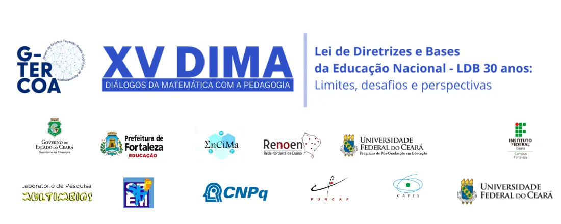 XV Diálogos da Matemática com a Pedagogia (XV DIMA) - LDB 30 ANOS: LIMITES, DESAFIOS E PERSPECTIVAS
