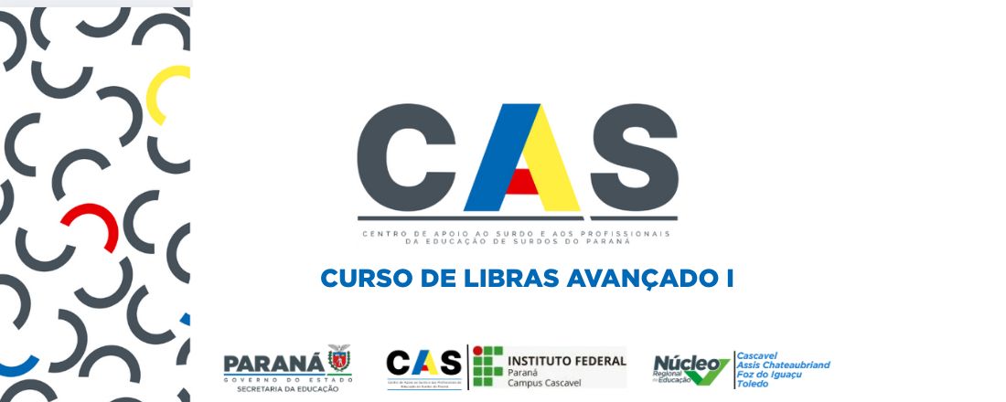 CURSO DE LIBRAS - AVANÇADO I - EAD