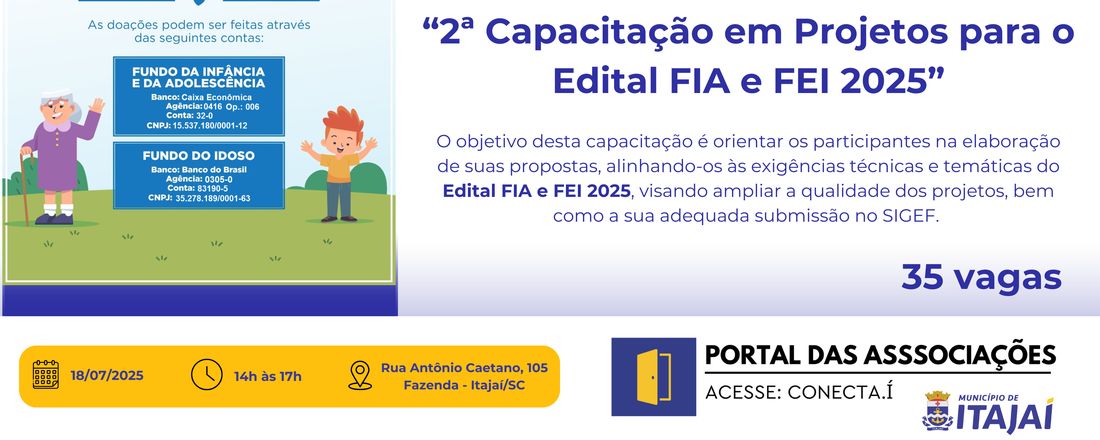 "2ª Capacitação em Projetos para o Edital FIA e FEI 2025"