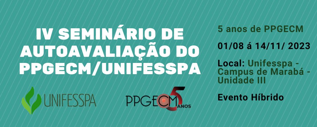 IV Seminário de Autoavaliação do PPGECM/Unifesspa