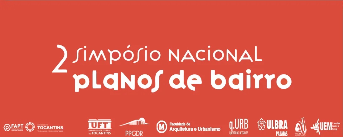 2 Simpósio Nacional de Planos de Bairro