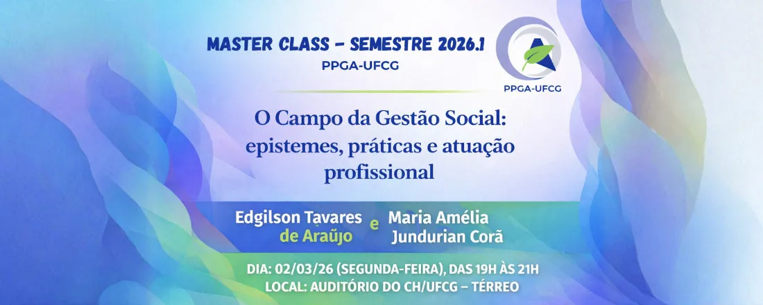 Aula Inaugural: O Campo da Gestão Social: epistemes, práticas e atuação profissional