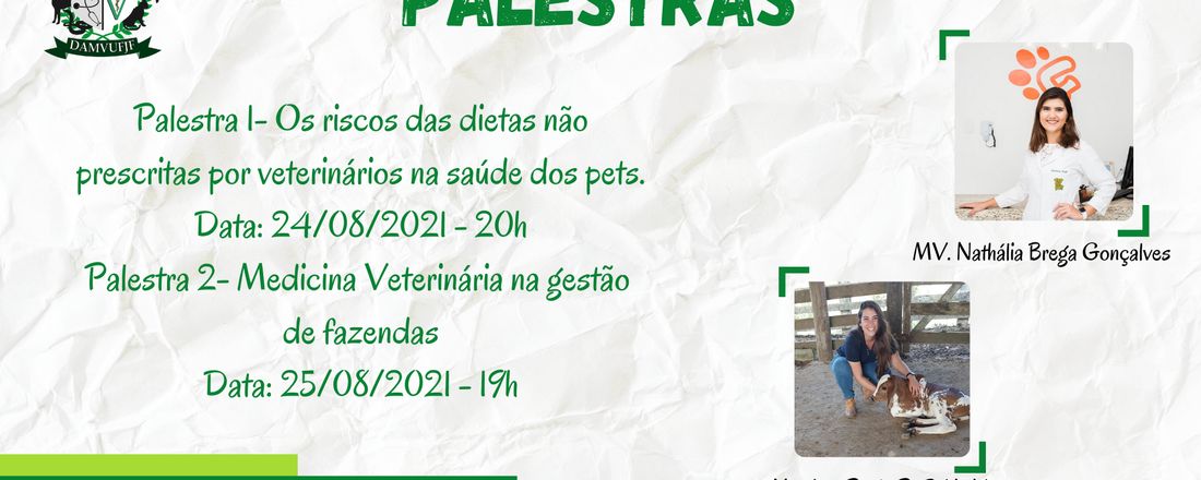 1º Ciclo de Palestras DAMVUFJF Gestão Resiliência