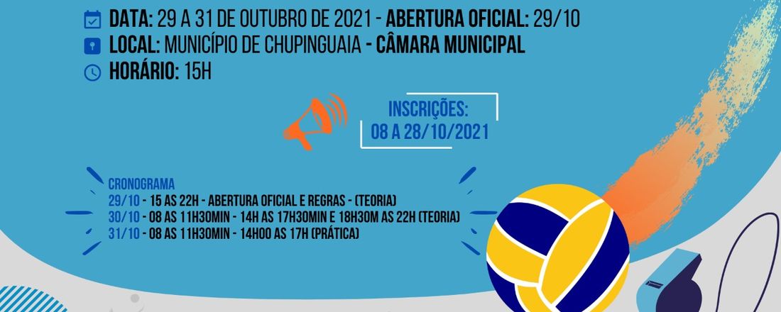 CURSO DE ARBITRAGEM VOLEIBOL E VOLEIBOL DE PRAIA EM CHUPINGUAIA-RO