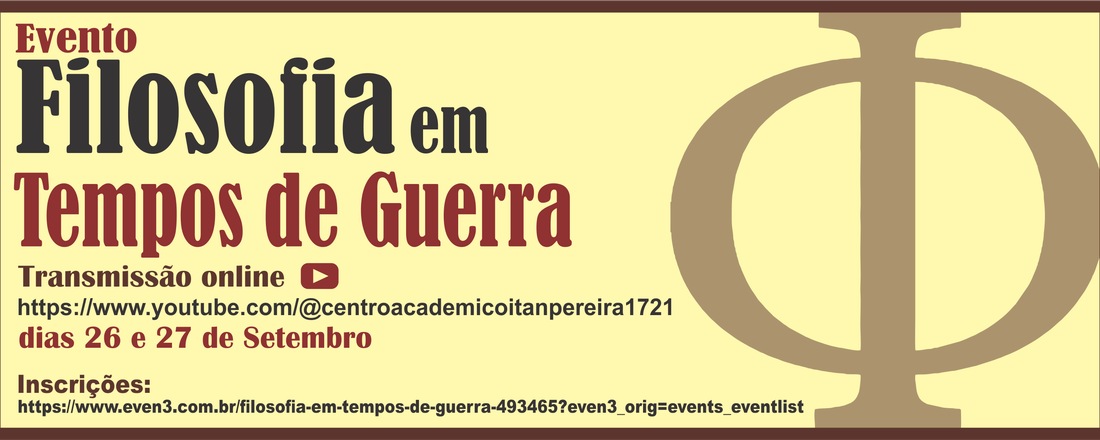 Filosofia em Tempos de Guerra