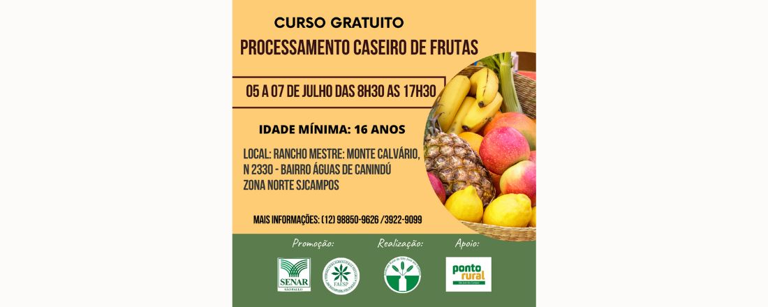 PROCESSAMENTO CASEIRO DE FRUTAS