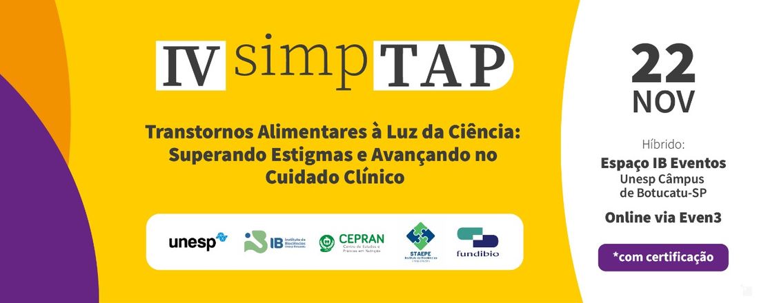 IV Simpósio sobre Transtornos Alimentares e os Cuidados na Prática Clínica