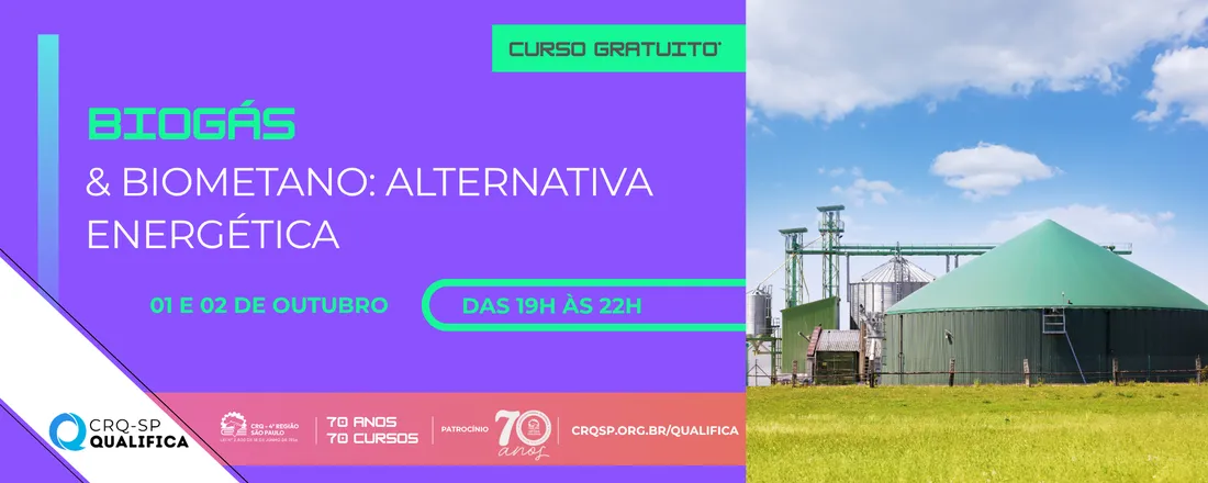 Curso Biogás e Biometano: Alternativas Energéticas