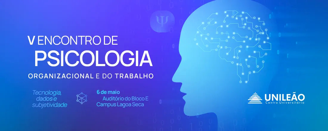 V ENCONTRO DE PSICOLOGIA ORGANIZACIONAL E DO TRABALHO