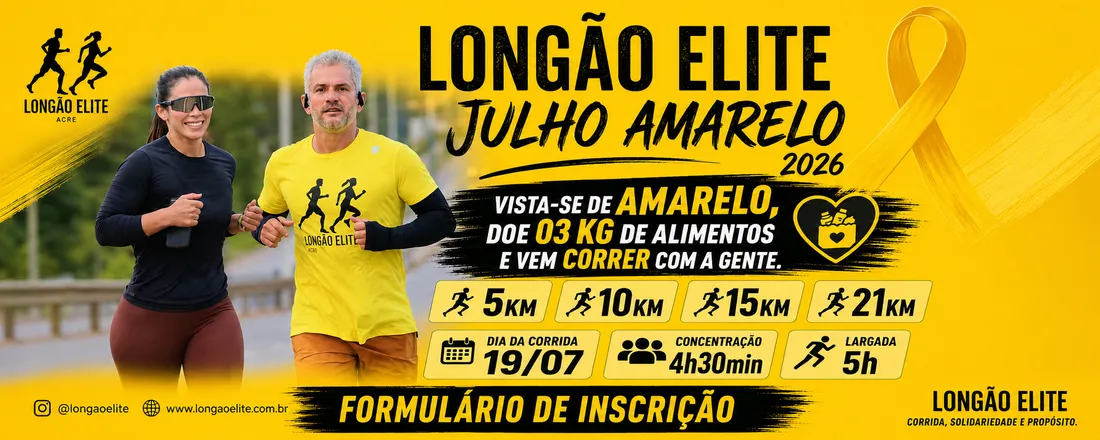 Longão Elite Julho Amarelo 2026