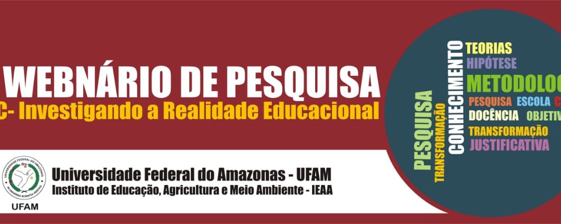 I Webnário de pesquisa - Investigando a realidade educacional