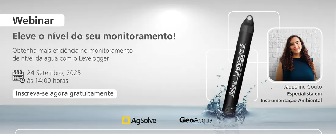 Webinar - Eleve o nível do seu monitoramento hidrológico