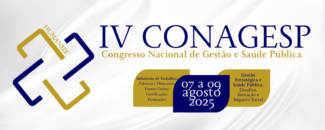 IV Congresso Nacional de Gestão e Saúde Pública - CONAGESP