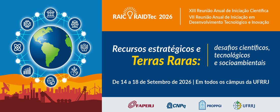 XIII Reunião Anual de Iniciação Científica (RAIC) e VII Reunião Anual de Iniciação em Desenvolvimento Tecnológico e Inovação (RAIDTec) da UFRRJ de 2026