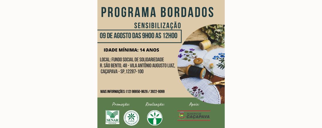 PROGRAMA BORDANDO - SENSIBILIZAÇÃO