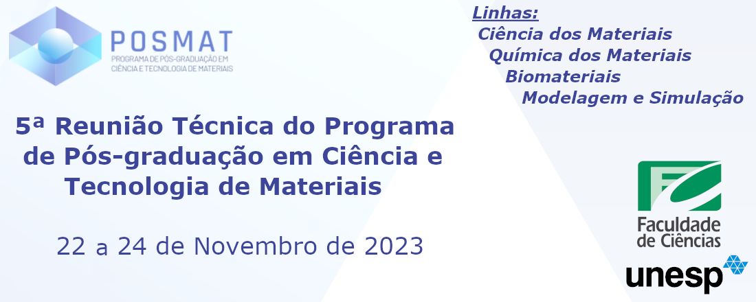 5ª Reunião Técnica do Programa de Pós-graduação em Ciência e Tecnologia de Materiais