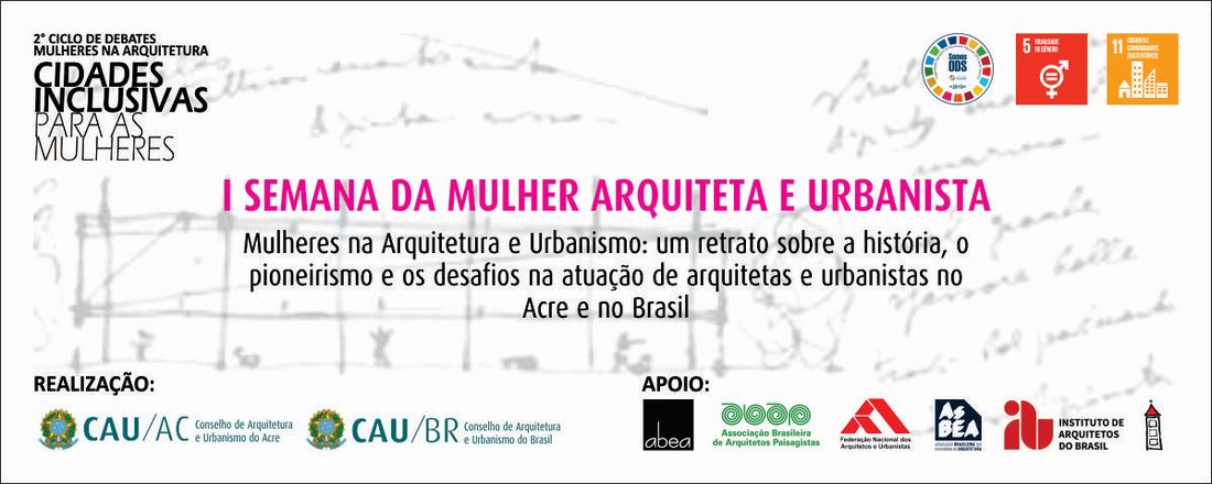 I Semana da Mulher Arquiteta e Urbanista