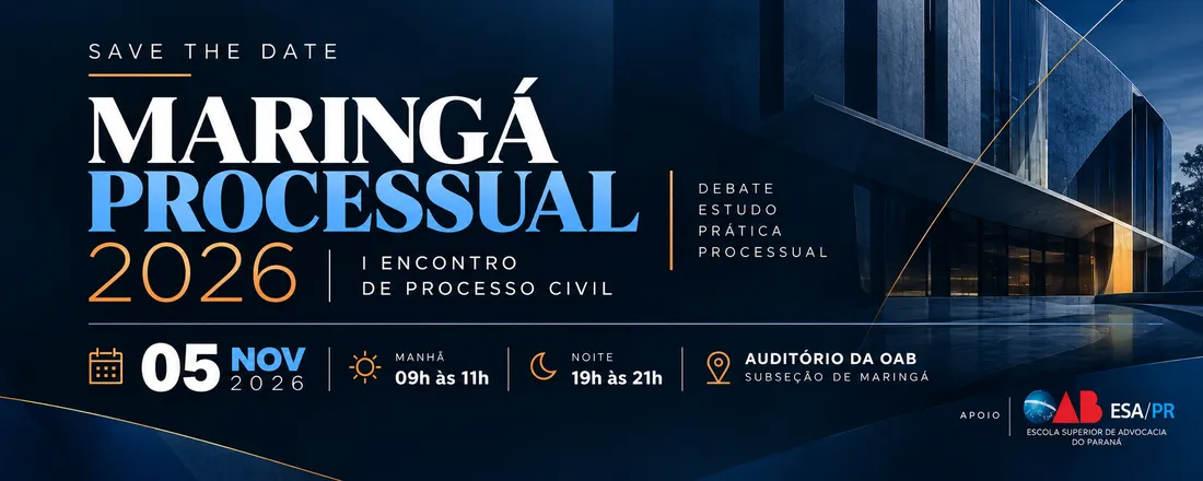 Congresso de Direito Processual Civil em Maringá-PR