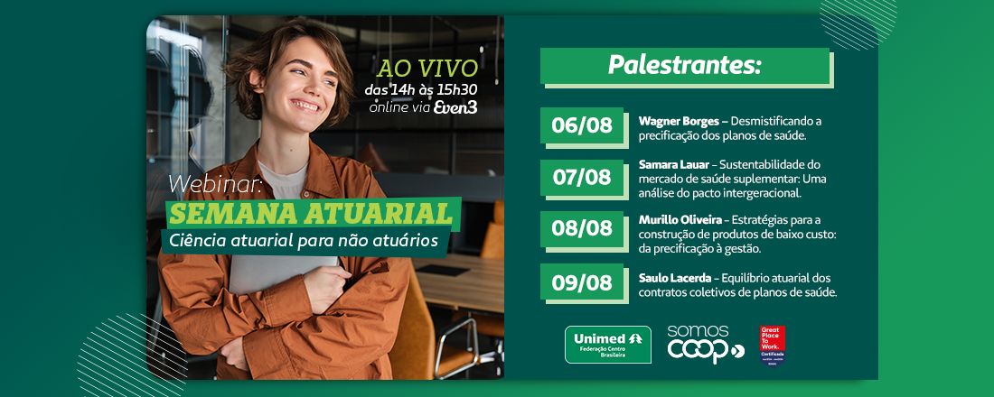 Webinar: Semana Atuarial – Ciência atuarial para não atuários