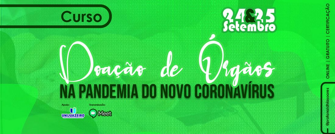 Doação de órgãos na pandemia do novo Coronavírus