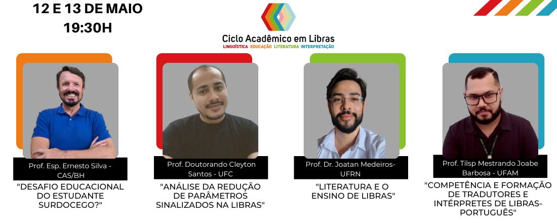 CICLO ACADÊMICO EM LIBRAS - MAIO25