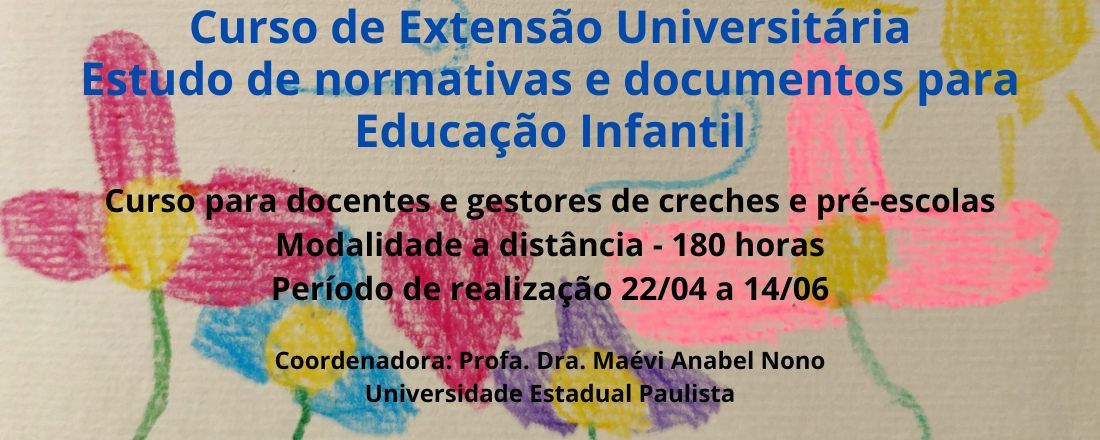 Estudo de normativas e documentos para Educação Infantil