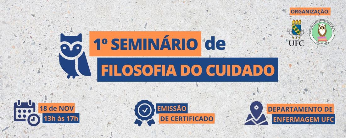 I SEMINARIO DE FILOSOFIA DO CUIDADO