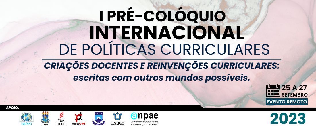 PRÉ-COLÓQUIO INTERNACIONAL DE POLÍTICAS CURRICULARES