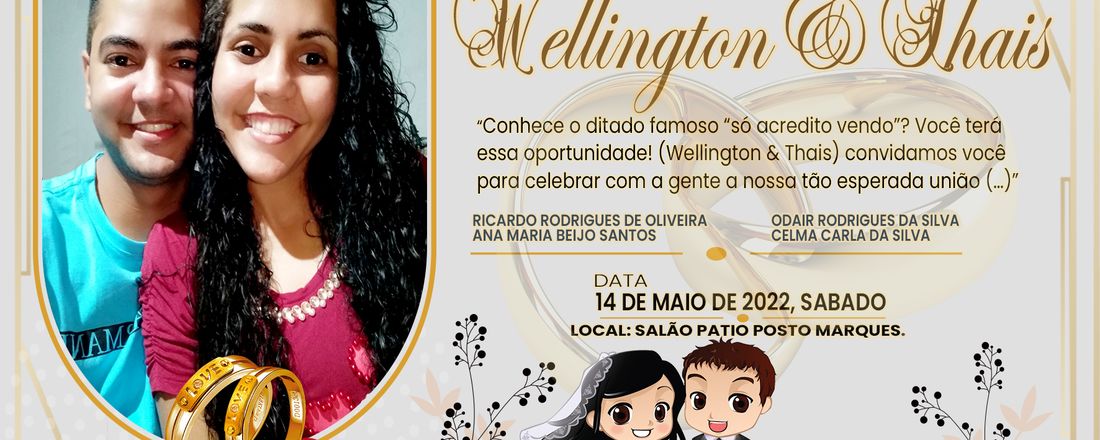 CASAMENTO WELLINGTON & THAIS