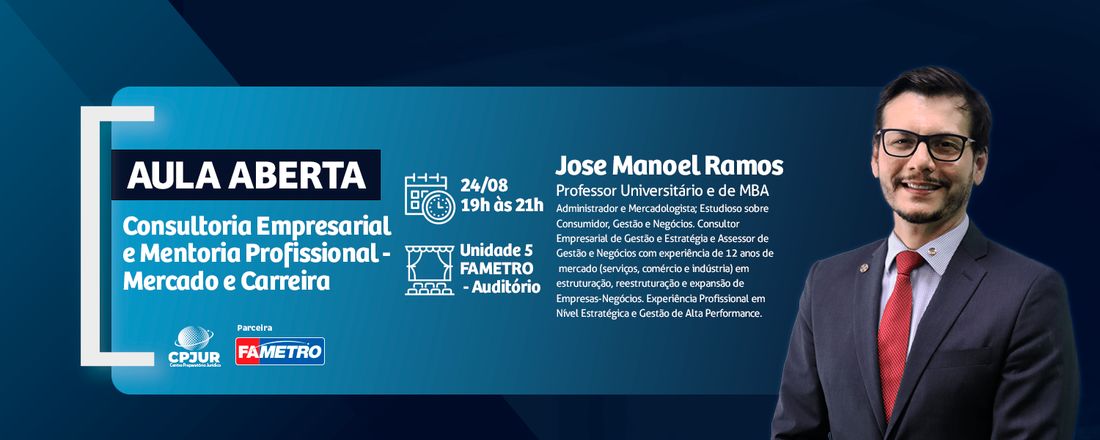CONSULTORIA EMPRESARIAL E MENTORIA PROFISSIONAL - Aula Aberta