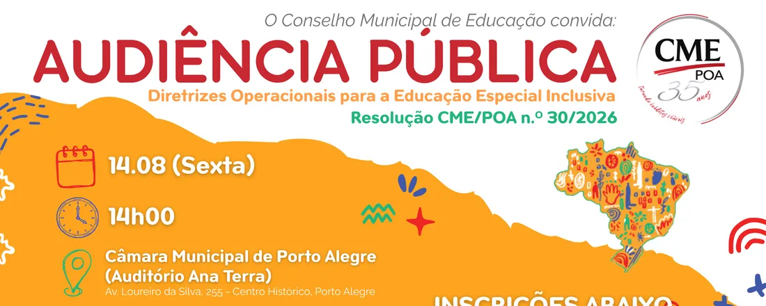 Audiência Pública CME/POA: Diretrizes Operacionais para a Educação Especial Inclusiva