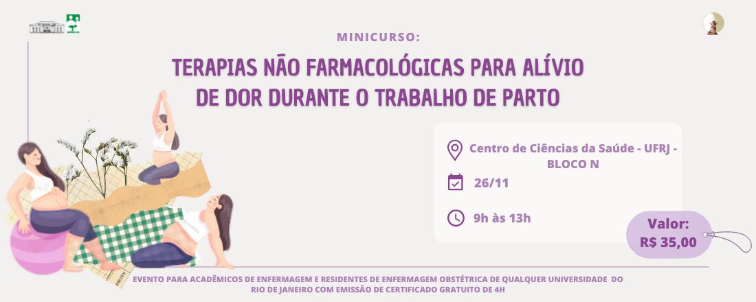 Minicurso: Terapias Não Farmacológicas para Alívio de Dor Durante o Trabalho de Parto