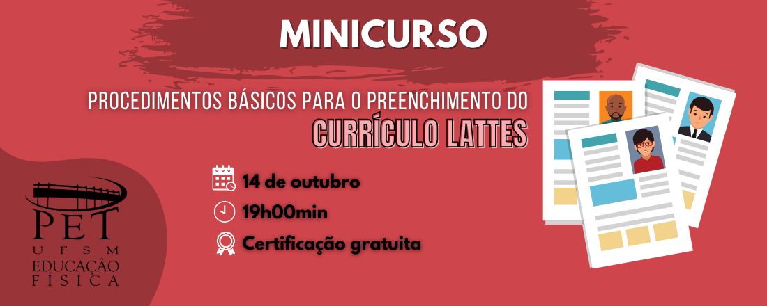 Procedimentos Básicos Para o Preenchimento do Currículo Lattes